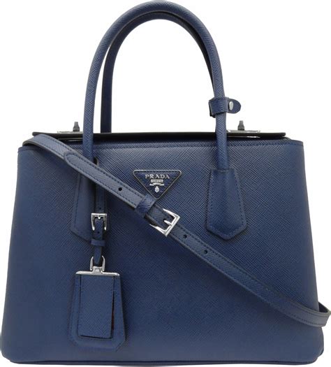 prada twin saffiano cuir shopping bag inchiostro|Prada Saffiano Cuir Twin Bag, Dark Blue (Inchiostro) .